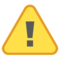 Warning emoji on HTC